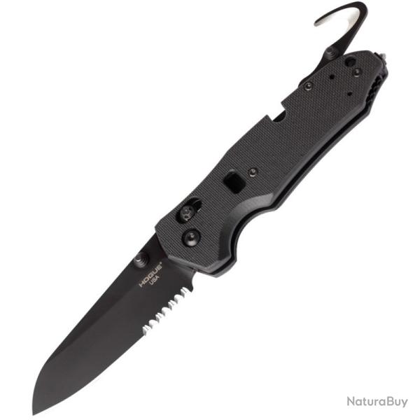 Couteau Hogue Trauma Lame Acier N680 Manche G10 Noir ABLE Lock Made In USA HO34770