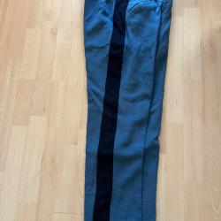 Pantalon militaire drap bleu et bande noire
