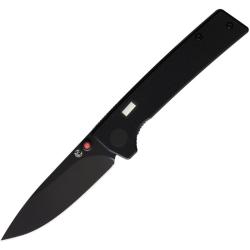 Couteau Glow Rhino Fermi Lame Acier D2 Manche G10 Noir Linerlock GLR106