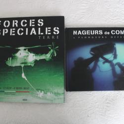 Lot 2 livres forces speciales et nageurs de combat