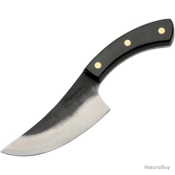 Couteau Fixe WatchFire Bosna Butcher Lame Acier 7Cr17MoV Manche Pakkawood Noir �tui Toile WF4002