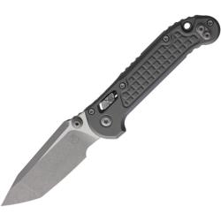 Couteau Microtech LUDT T/E Lame Acier M390MK Manche Alu Gris RAM-Lok Made In USA MCT58586