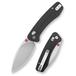 Couteau Trivisa Koala Lame Acier N690 Manche G10 Noir Crossbar Lock TVJM02BGN