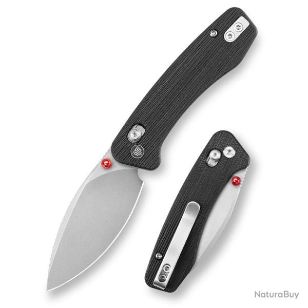 Couteau Trivisa Koala Lame Acier N690 Manche G10 Noir Crossbar Lock TVJM02BGN