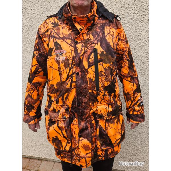 veste de chasse hiver  orange camo SPORTCHIEF
