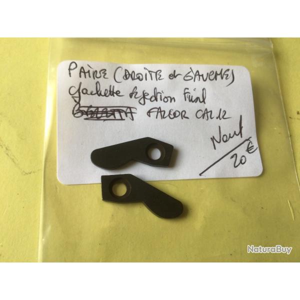 VENDU PAR LE-CUIRASSIER PAIRE G�CHETTES �JECTION (DROITE ET GAUCHE ) FUSIL FALCOR  CAL12