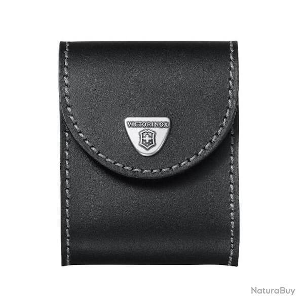 Etui Victorinox cuir noir pour couteau Swisschamp XXL
