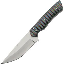 Couteau Fixe Rite Edge Colorwood Lame Acier Inox Manche Bois Color&eacute; &Eacute;tui Cuir PA203492