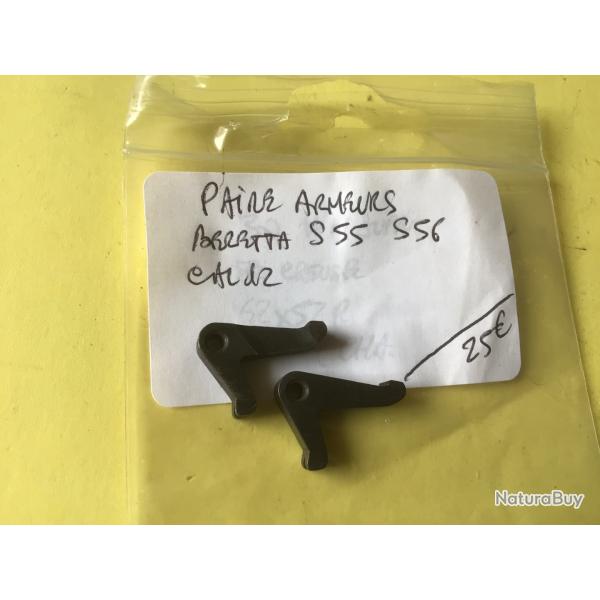 VENDU PAR LE-CUIRASSIER  PAIRE D'ARMEURS SUPERPOS� BERETTA S55 S 56  CAL12