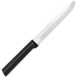 Couteau de Cuisine Rada Utility Steak Lame Acier T420 Manche R&eacute;sine Noir Made In USA RDCDW204