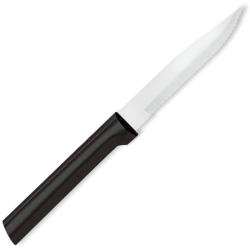 Couteau de Cuisine Rada Steak Dent&eacute; Lame Acier T420 Manche R&eacute;sine Noir Made In USA RDCDW205