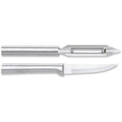 Lot Couteau de Cuisine Rada Pare Peel Lame Acier T420 Manche Alu Argent&eacute; Made In USA RDCS46
