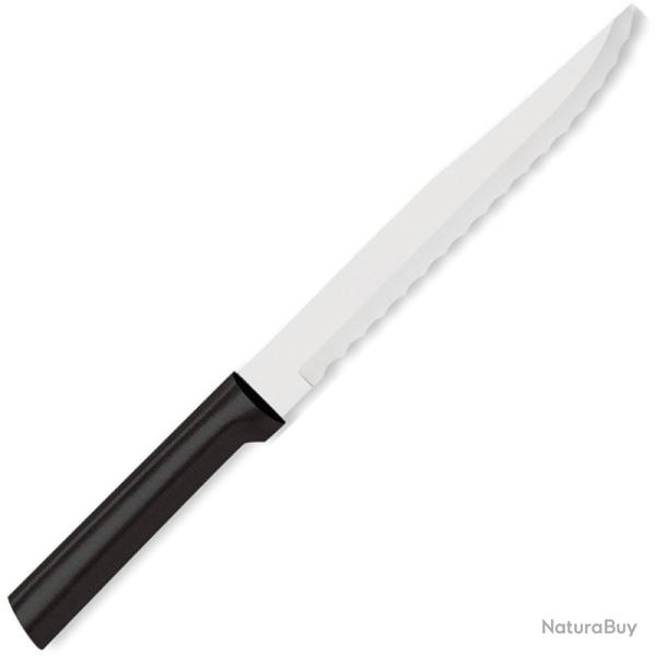 Couteau de Cuisine Rada Serrated Slicer Lame Acier T420 Manche R�sine Noir Made In USA RDCDW238