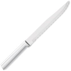 Couteau de Cuisine Rada Serrated Slicer Lame Acier T420 Manche Alu Argent&eacute; Made In USA RDCDR138