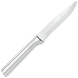 Couteau de Cuisine Rada Serrated Steak Lame Acier T420 Manche Alu Argent&eacute; Made In USA RDCDR105
