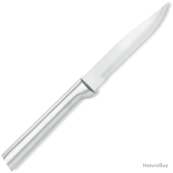 Couteau de Cuisine Rada Serrated Steak Lame Acier T420 Manche Alu Argent� Made In USA RDCDR105