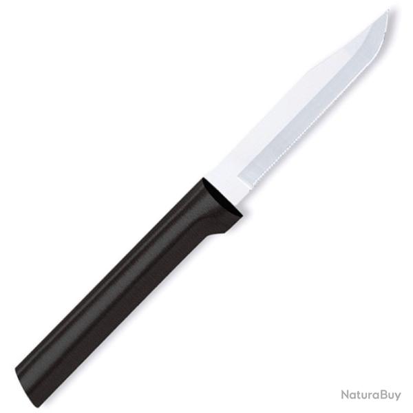 Couteau de Cuisine Rada Serrated Paring Lame Acier T420 Manche R�sine Noir Made In USA RDCW242