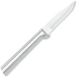 Couteau de Cuisine Rada Peeling Paring Lame Acier T420 Manche Alu Argent&eacute; Made In USA RDCDR102
