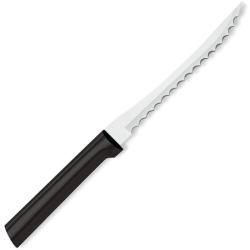 Couteau de Cuisine Rada Tomato Slicer Lame Acier T420 Manche R&eacute;sine Noir Made In USA RDCDW226