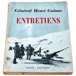 G&eacute;n&eacute;ral Henri Guisan Entretiens 1953 Payot Arm&eacute;e Suisse WW2 Histoire