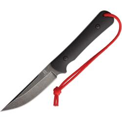 Couteau Fixe Rough Ryder Tactical Lame Acier 440A Manche G10 Noir &Eacute;tui Kydex RR1821