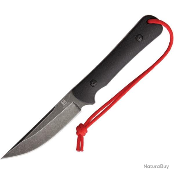 Couteau Fixe Rough Ryder Tactical Lame Acier 440A Manche G10 Noir �tui Kydex RR1821