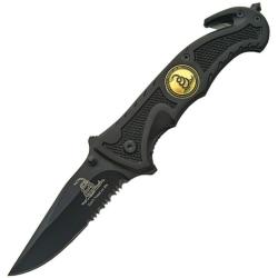 Couteau A/O Rite Edge Dont Tread Lame Acier Inox Manche Aluminium Noir Linerlock CN300244BK