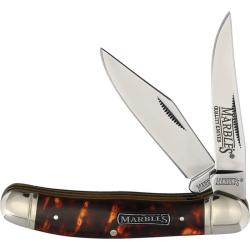 Couteau Marbles Copperhead 2 Lames Acier 440A Manche Synth&eacute;tique &Eacute;caille Slip Joint MR610