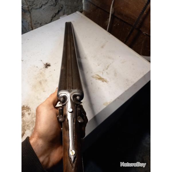 Fusil calibre 12 poudre noire lefaucheux cat D percussion centrale