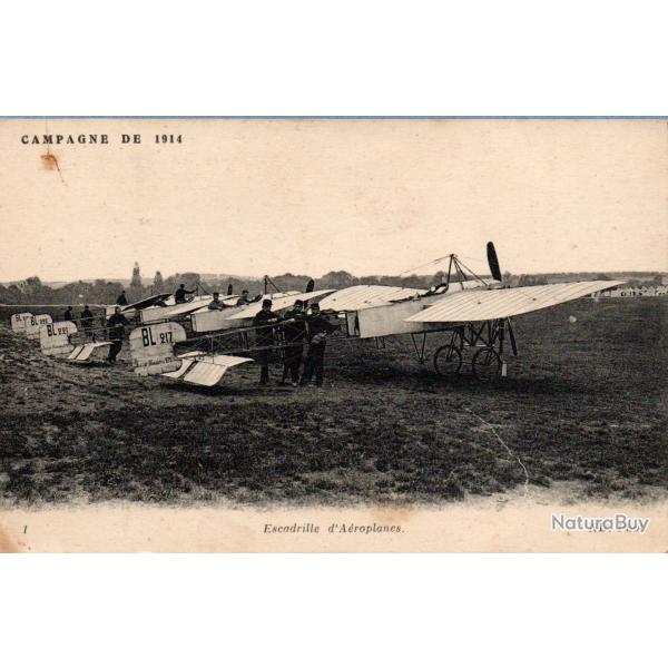 Carte postale ancienne - Campagne de 1914 - Escadrille d'A�roplanes - N�8928