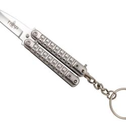 THIRD PORTE CLES PAPILLON 5.5CM TOUT INOX