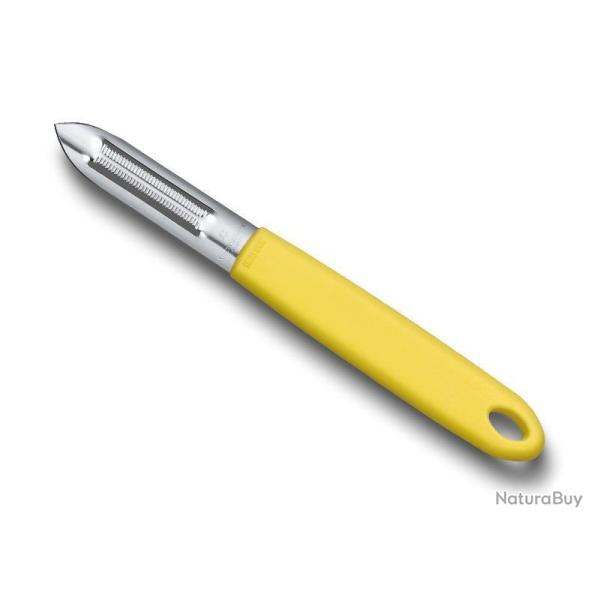 EPLUCHEUR 2 FENTES VICTORINOX JAUNE A DENTS
