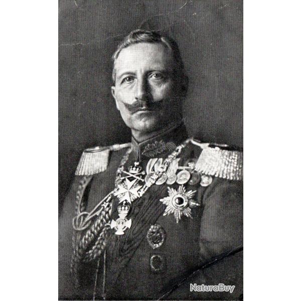 Carte postale historique Feldpostkarte avec portrait de Kaiser Wilhelm II - N�8930