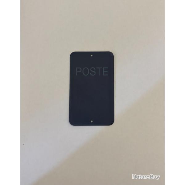Num�ro de poste ou battue vierge x10 bleu