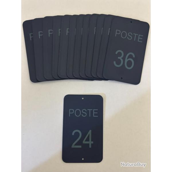 Num�ro de poste ou battue 24 � 36 bleu