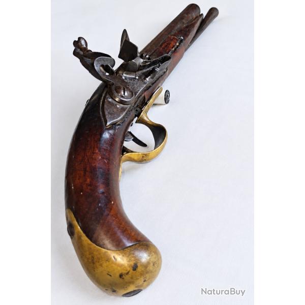 Pistolet de cavalerie � silex CHARLEVILLE - Mod�le 1763/1766 / XVIIIe si�cle/ Poin�ons A �toil�-M69