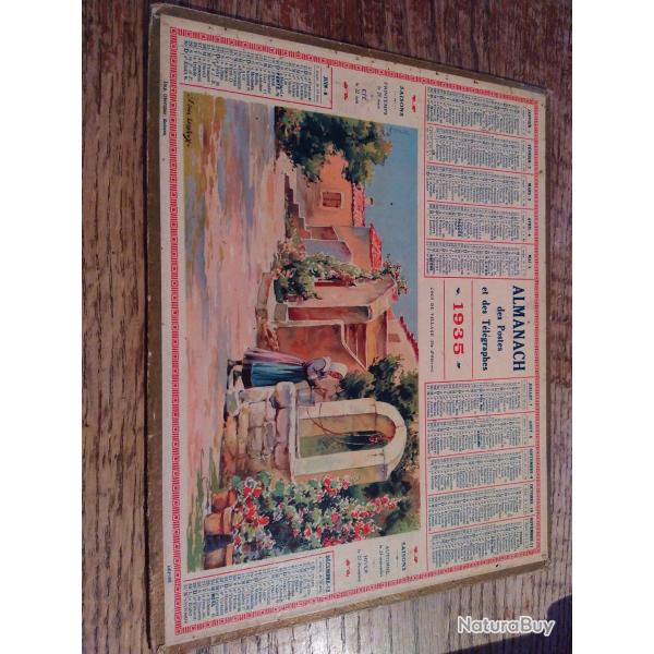 Calendrier des PTT de 1935