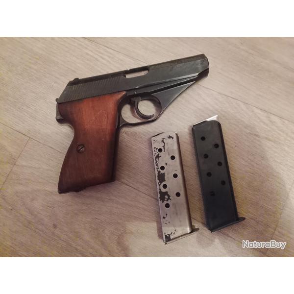 PISTOLET MAUSER HSC CALIBRE 7.65 BROWNING POLICE ALLEMANDE WW2 SECONDE GUERRE MONDIALE