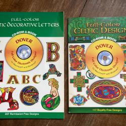 Celtic decorative letters & Celtic designs + CD - Dover publications