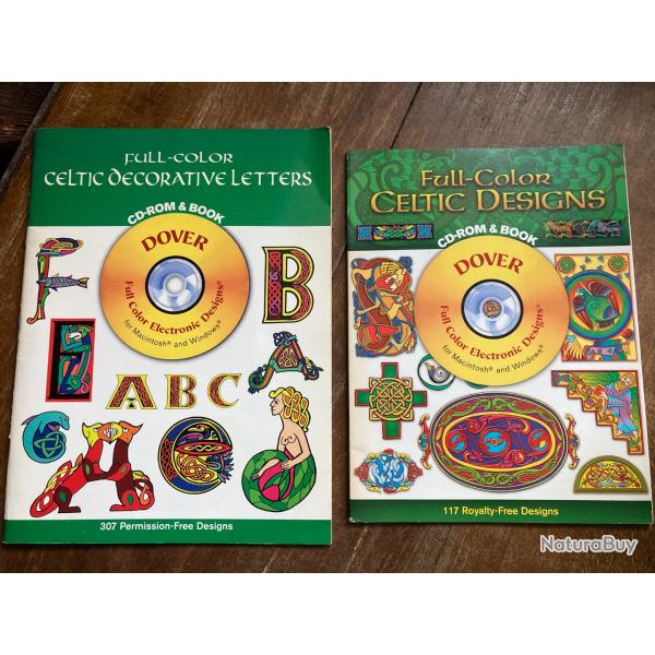 Celtic decorative letters & Celtic designs + CD - Dover publications