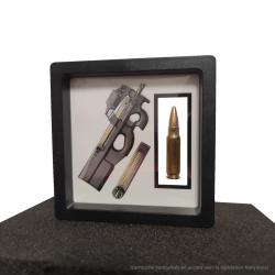 RARE - Cartouche 5.7x28mm neutralis&eacute;e - FN Herstal P90 / PS90 - Stargate, James Bond, Counter Strike