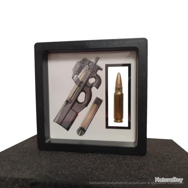 RARE - Cartouche 5.7x28mm neutralis�e - FN Herstal P90 / PS90 - Stargate, James Bond, Counter Strike