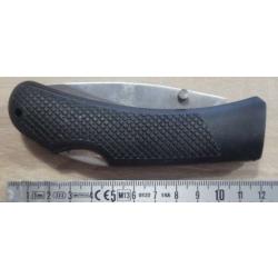 Couteau pliant inoxydable &agrave; pompe arri&egrave;re