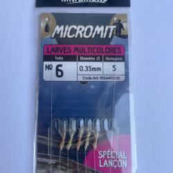 RAGOT Mitraillette Micromit Larves Multicolores N&deg;6  0,35 mm  5 hame&ccedil;ons  RG4453506