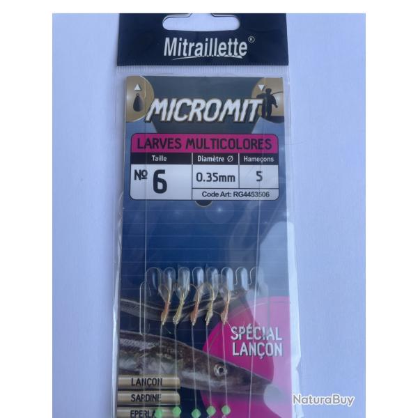 RAGOT Mitraillette Micromit Larves Multicolores N�6  0,35 mm  5 hame�ons  RG4453506