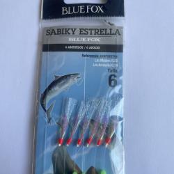 Blue Fox sabiki estrella N&deg;6  0,35 / 0,24  6 hame&ccedil;ons  33BFSEST06
