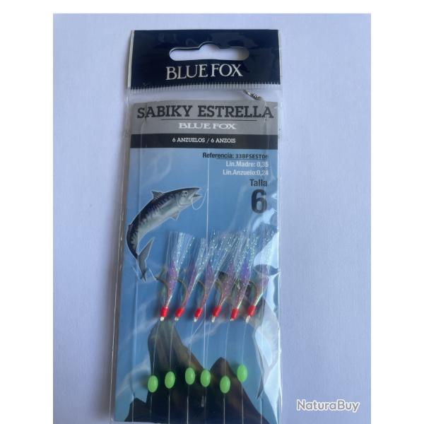 Blue Fox sabiki estrella N�6  0,35 / 0,24  6 hame�ons  33BFSEST06