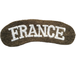 Ecusson title FRANCE Commando Kieffer brod&eacute; main &agrave; coudre