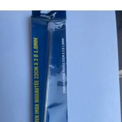 RAGOT Aiguille &agrave; Vers Inox Biseaut&eacute;e 22 cm 1,8 mm  Blister de 2  RG0100024