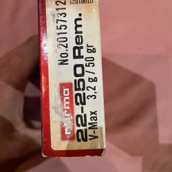 Munitions  norma 22-250